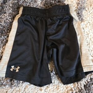 Under Armour Kids Black and Gray Performance Shorts